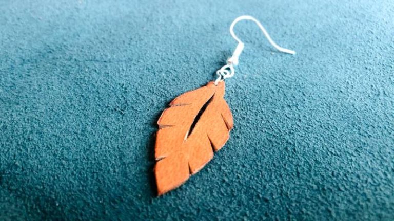 How to Make Leather Leaf Earrings