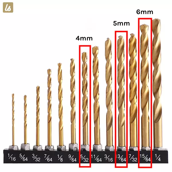 drill bit sizes for punching holes in leather belts