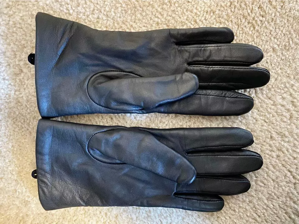 freshly cleaned leather gloves